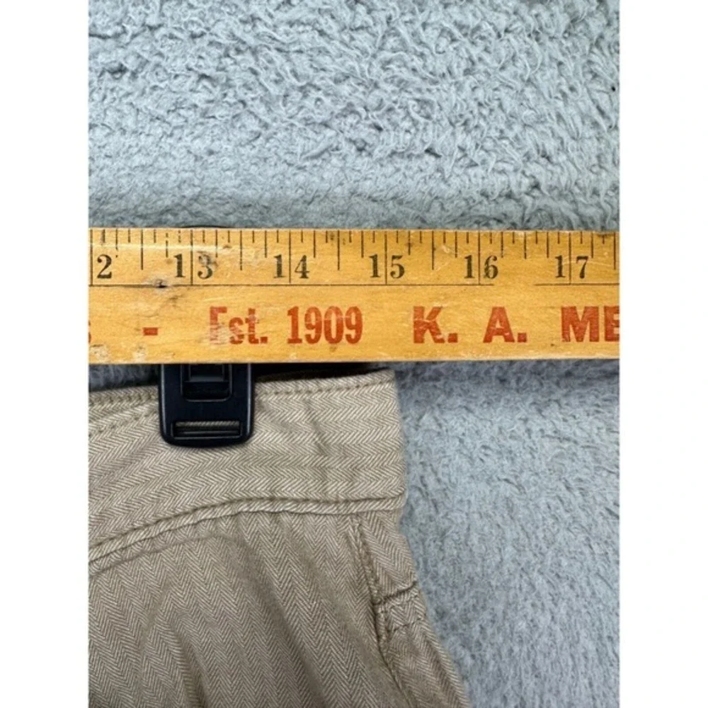 Vans Shorts Mens 30 Beige Khaki Chino 100% Cotton Outdoor Flat Front Lightweight